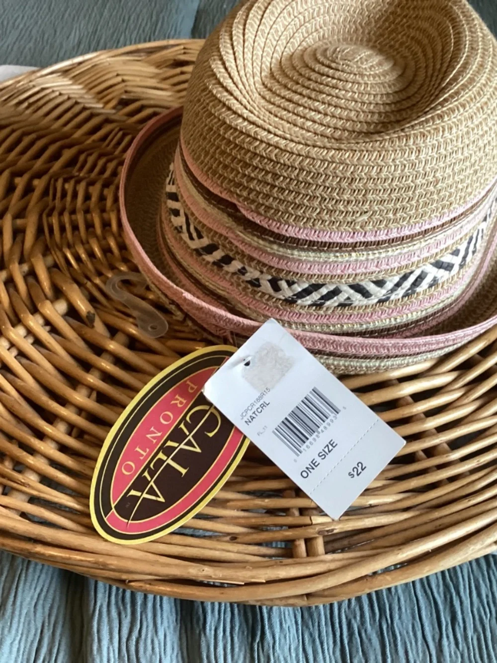 Scala Pronto straw hat NWT - Picture 3 of 4